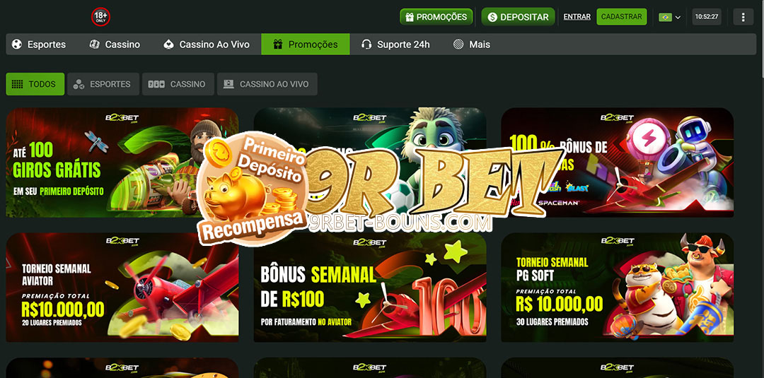 9r bet Bônus